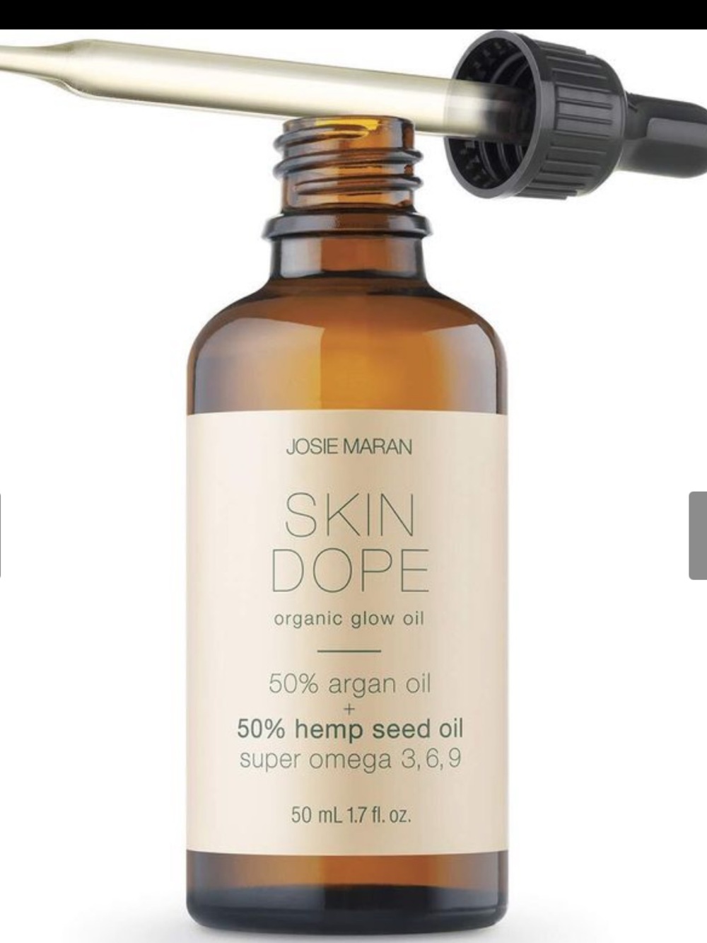 JOSIE MARAN Skin Dope Organic Glow Oil. 50 ml Age Defending Oil for glowing skin